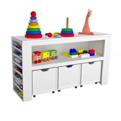 Organizador com Baús Argus 2 Baús MDF 111cm Branco Woodcore