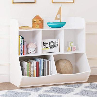 Organizador de Brinquedos Ayla 1 Prateleira MDF 90cm Branco Woodcore