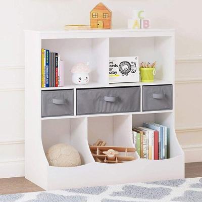 Organizador Infantil Paco 2 Portas 6 Gavetas MDF 93cm Branco Woodcore