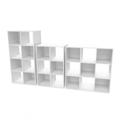 Estante Colmeia Organizadora Modular Infantil MDF Branco Woodcore