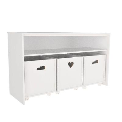 Rack Organizadores Infantil Matilda MDF 119cm Branco Woodcore