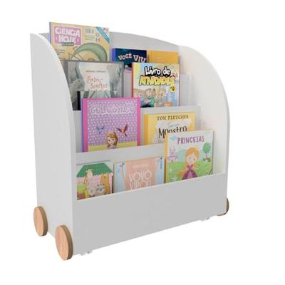 Organizador Livreiro Estante Infantil Percy MDF 62,5cm Amadeirado Woodcore