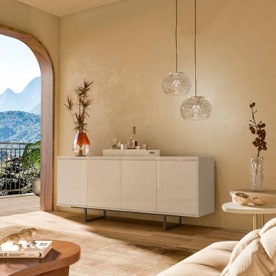 Buffet Aparador Serra do Mar 4 Portas 3 Prateleiras MDF Off White Artely