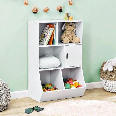 Organizador Nichos Infantil Rio 1 Porta MDF 65cm Branco