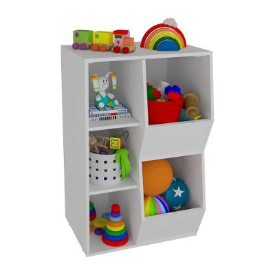 Organizador de Brinquedos Mirela MDF 60cm Branco Woodcore