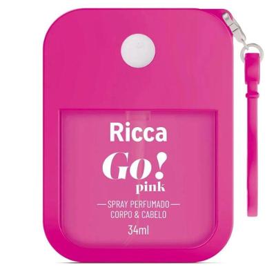 Spray Perfumado Go! Pink Feminino Desodorante Colônia 34ML Ricca