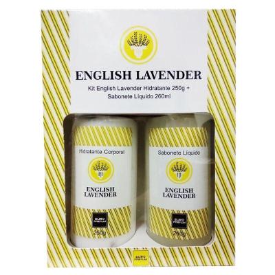Kit English Lavender Hidratante 250g e Sabonete Líquido 260ML