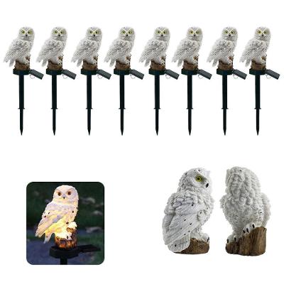 Kit 8 Corujas Luminária Solar LED SU-CORU IP65 Branco Leva Pro Pet