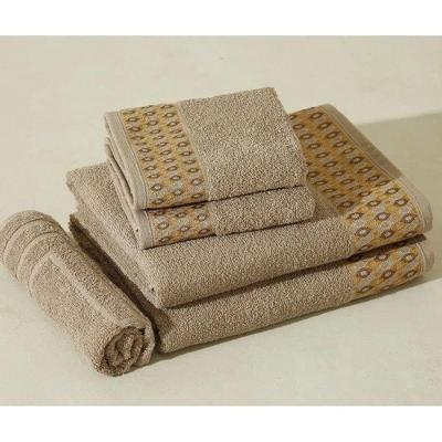Jogo de Toalhas Naomi 5 Peças Algodão 340g-m2 Alta Absorção Fendi LM Peter
