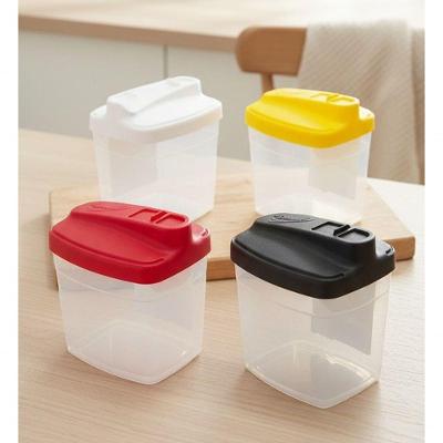 Kit 4 Potes Dispenser Farinheiro Açucareiro Multiuso 500ML Multicolorido