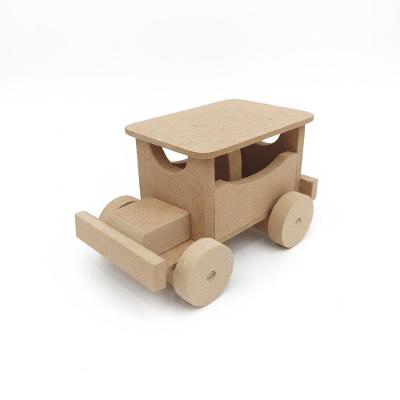 Kit Carrinho Calhambeque para Montar e Colorir MDF 18 Peças com Guache