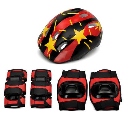 Kit de Proteção Infantil Capacete Joelheira Cotoveleira Ajustável Yeet