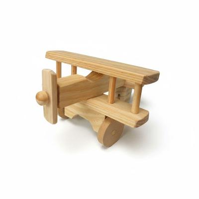 Avião Infantil de Madeira Pinus e MDF Cru sem Pregos Amadeirado