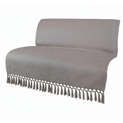Manta Xale Jacquard Reversível Cobre Mesclado com Cru 1,40x1,80m