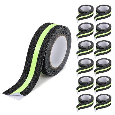Kit 12 Fitas Antiderrapantes SU-NOSA1 5M Refletiva Preta Leva Pra Malhar