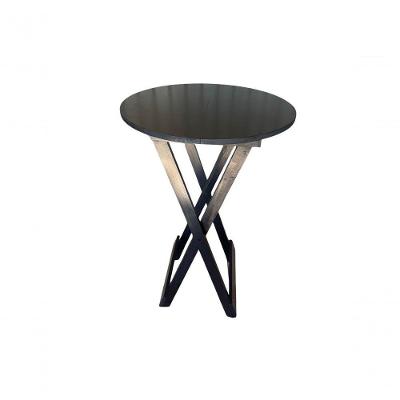 Mesa Bistro Dobrável 2 Portas 2 Prateleiras MDF Ultra Plus 60cm Preto Móveis 4I