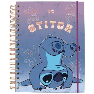 Caderno Universitário DAC Stitch Smart Capa Dura 80 Folhas Azul