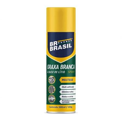 Graxa Lubrificante Branca a Base de Lítio Spray 300ML 200g BR