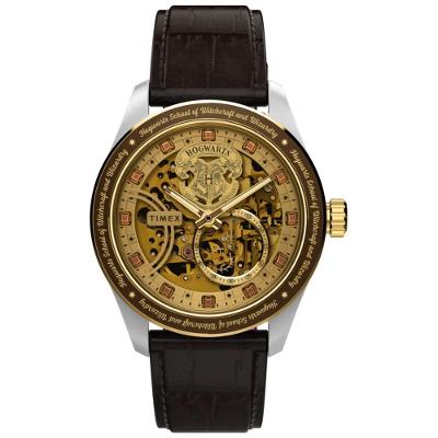 Relógio Waterbury Skeleton Automatic TW2Y75500 Couro Prata Iconnect By Timex