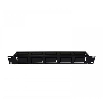 Guia Organizador de Cabos 1U X 19" Alta Densidade Preto Max Eletron