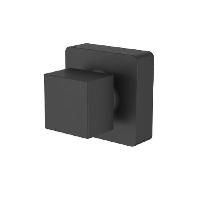 Acabamento para Registro Deca Gaveta e Pressão 1-2 e 3-4 Quadrado Preto Fosco