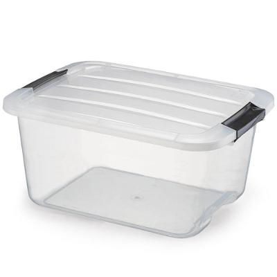 Caixa Organizadora Top Box Pequeno TB1380 Plástico 15L Transparente Monte Líbano