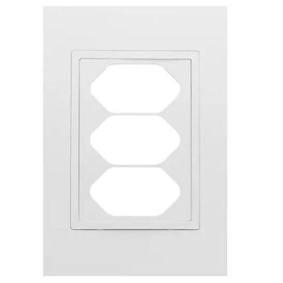 Conjunto de Tomadas RVB-1300-149 Placa 3 Saídas 4x2 Suporte Branco Ravenna Sports Nutrition