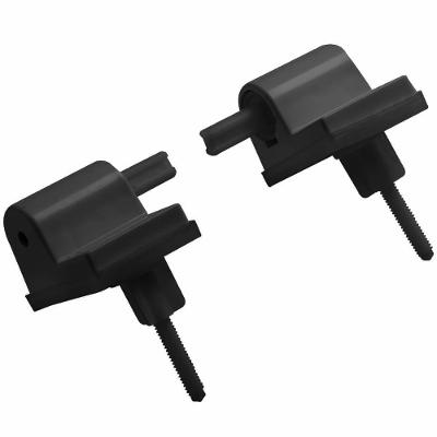 Conjunto de Fixação Assento Sanitário Oval Soft Close SC-KIT*PR1 Preto Astra
