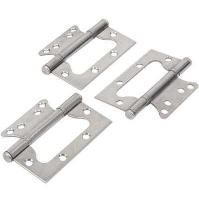 Dobradiça Encaixa Rápido 4 Inox Polida para Porta e Janela 3 Peças Mahler