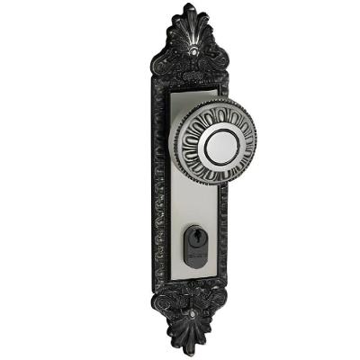 Fechadura Externa Colonial Bola 55MM Zamac Latão Oxidado Aliança Importação