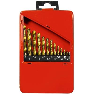 Jogo de Brocas Metal HSS 1,5 a 6,5mm Nitreto de Titânio 13 Peças MTX