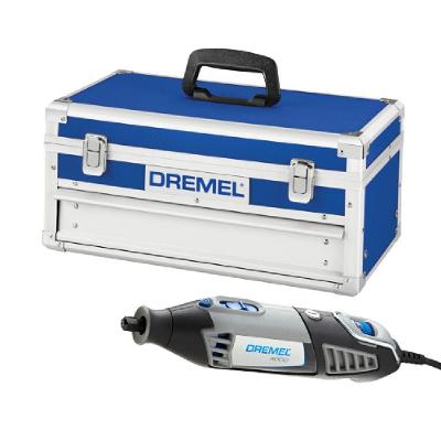 Micro Retífica Dremel 4000 175W Velocidade Variável com Maleta Metálica 110V