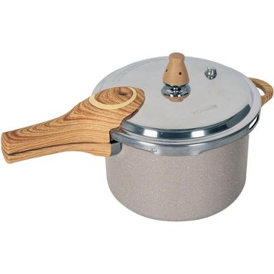 Panela de Pressão Ceramic Pressure Indução Alumínio Cerâmico 4,2L Areia Brinox