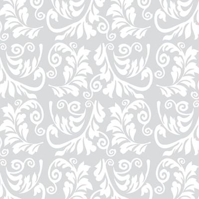 Papel de Parede Autoadesivo Arabesco Cinza 240016C 45cm X 2M Contact