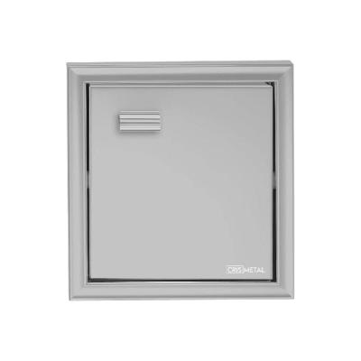 Porta Papel 7056 para Embutir Banheiro Moderno Acabamento Silver Inox Alumínio Crismetal