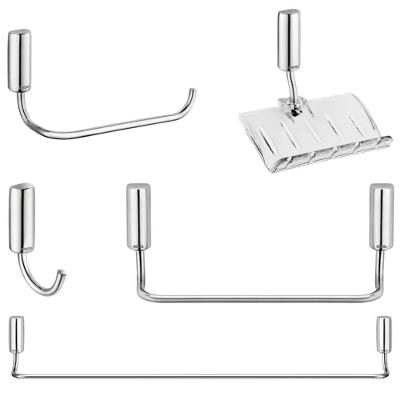 Kit de Acessórios para Banheiro Idea 5 Peças Acabamento Cromado Inox 00586306 Docol