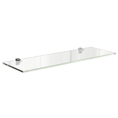 Prateleira Belle Vidrio 15x40CM Vidro com Suporte Banheiro Transparente Multivisão