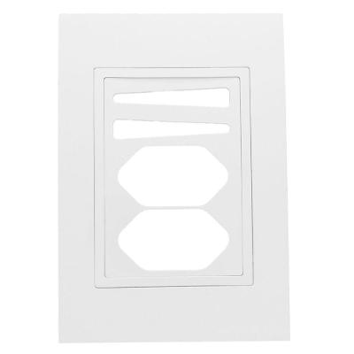 Placa 4x2 2 Interruptores 2 Tomadas com Suporte RVB-1300-192