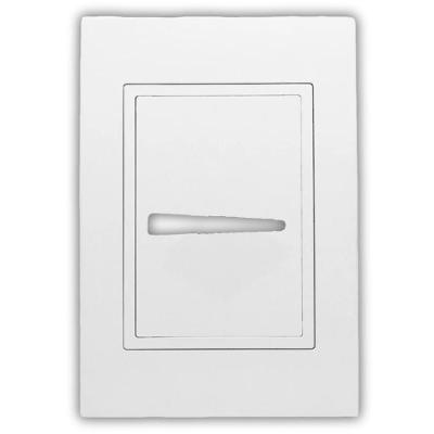 Placa 4x2 1 Interruptor Horizontal com Suporte RVB-1300-63 Ravenna