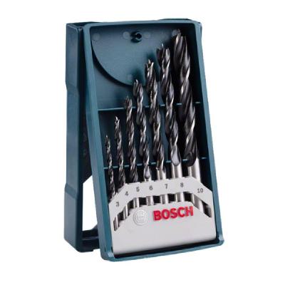 Jogo de Brocas para Madeira Mini X-Line 7 Pecas 3mm a 10mm Bosch