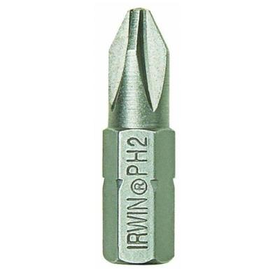 Ponta Insert Bit Phillips IW11138 38,0MM X 1-4 X 2 Corpo Hexagonal Aço Alta Durabilidade Irwin