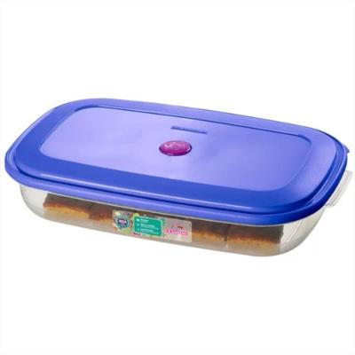 Recipiente Retangular para Freezer 2700ML Tampa Reversível Cores Sortidas Sanremo 370-2