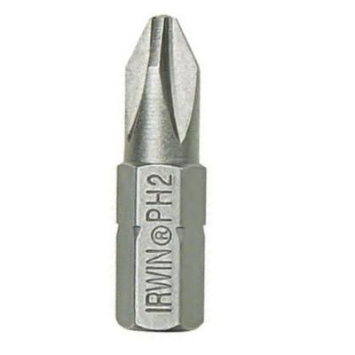 Ponta Insert Bit Phillips IW12888 Encaixe 1-4 25,4mm Corpo Hexagonal Aço S2 Irwin