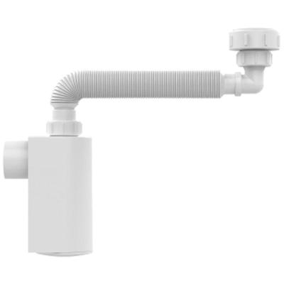 Sifão Copo de Parede Lavatório 031303-41 Rosqueável Branco Blukit