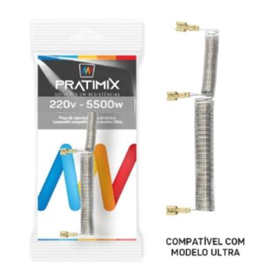 Resistência para Chuveiro Elétrico Pratimix LSH0255 Shower 3T 5500W 220V