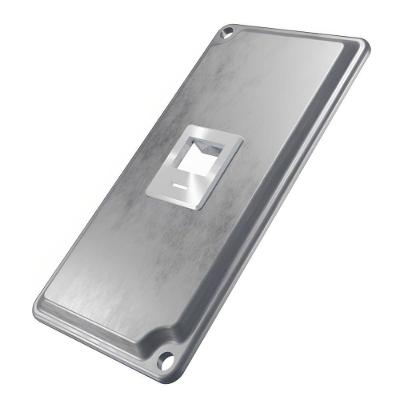 Tampa em Alumínio Módulos TP+1 MCRJ KIT 1' E011022713 Inox Wetzel