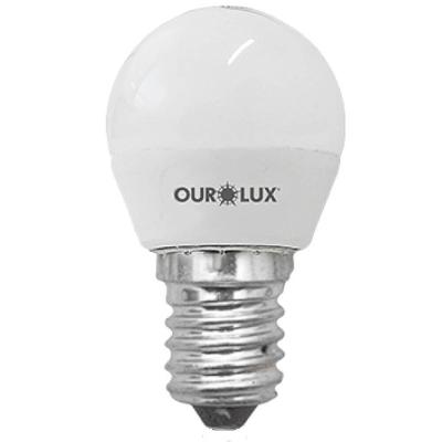 Lâmpada LED Superled Bolinha G45 S30 4W 6500K Bivolt Ourolux
