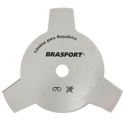 Lâmina para Roçadeira 7347 3 Pontas Furo de 1 254MM Brasfort