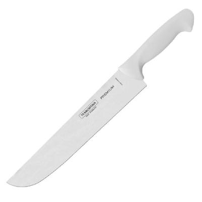 Faca Chef para Carne Aço Inox Cabo Branco 10 Polegadas Premium Tramontina