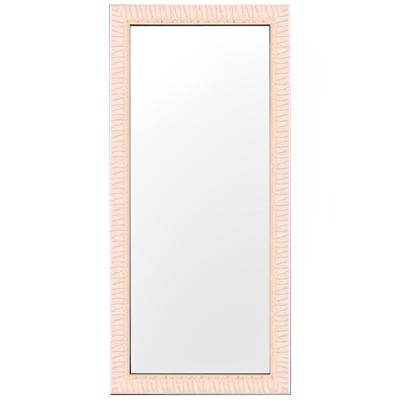 Espelho Retangular Safira 120 119X44CM Moldura Branco Leão Fuze